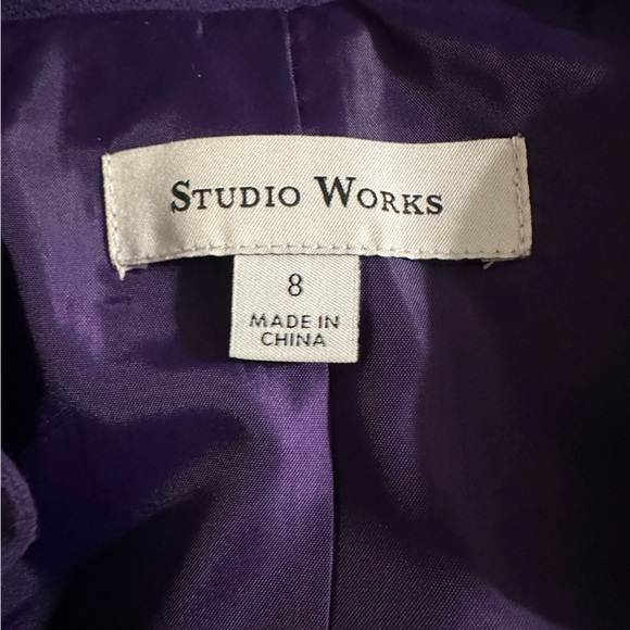 Studio Works purple jacket size 8. - Picture 3 of 7